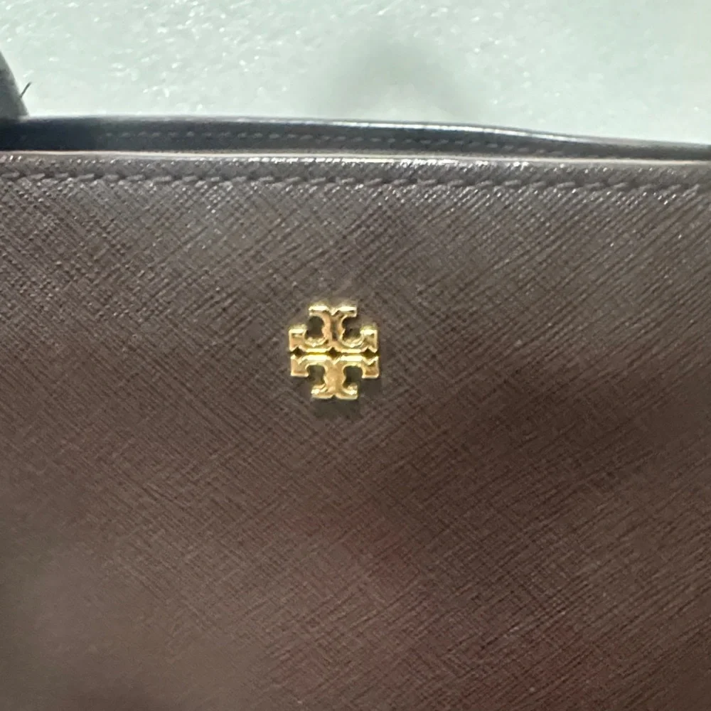 Tory Burch Chocolate Leather Tote